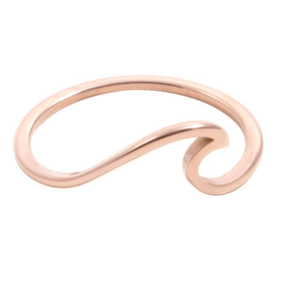 Waves Delicate Ring Rose Gold