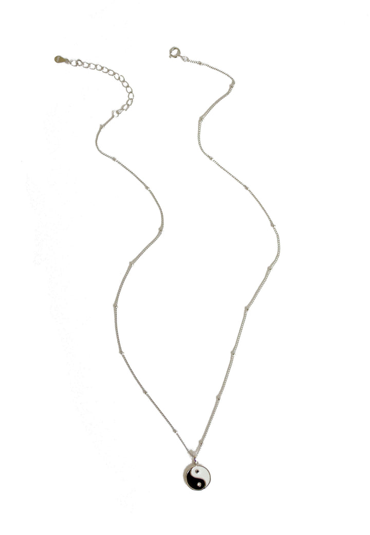 Collier Pendentif Yin Yang Argent Sterling