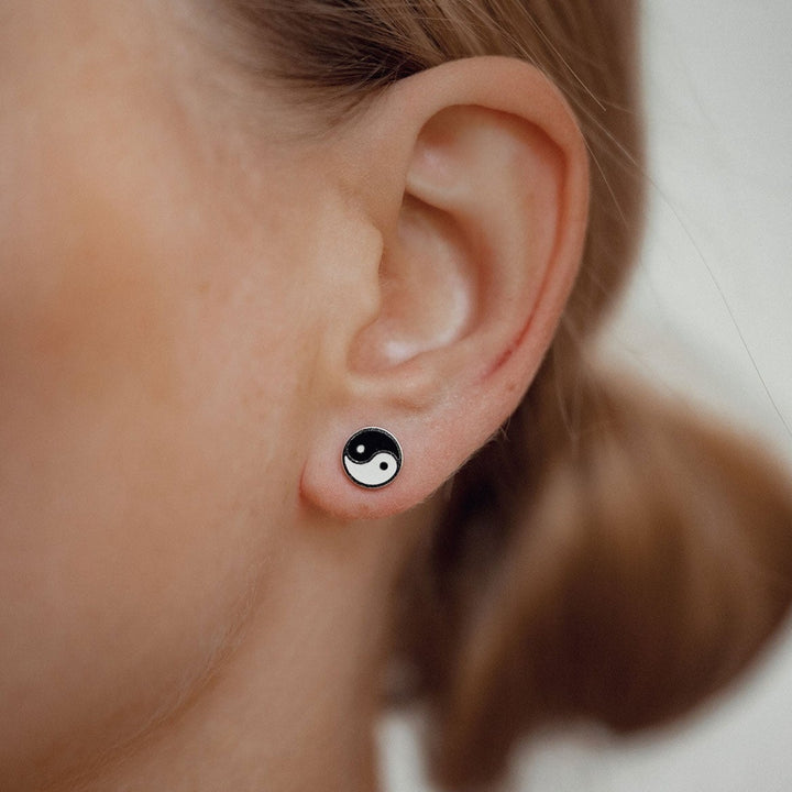 Yin Yang Stud Earrings