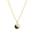 Yin Yang Pendant Necklace Sterling Silver Gold