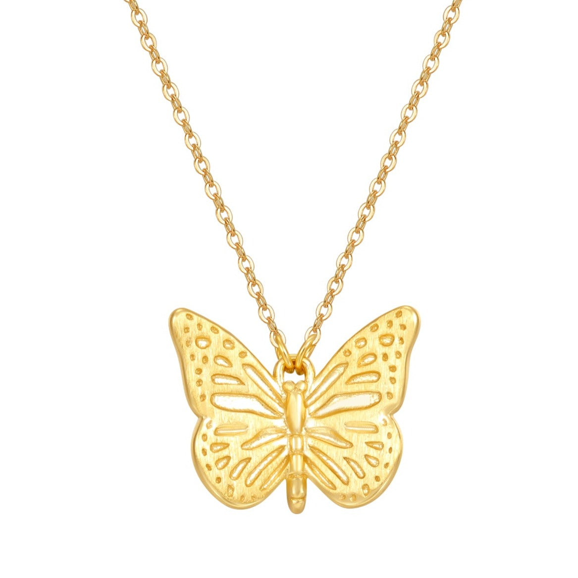 Schmetterling Ketten Sterlingsilber in Gold