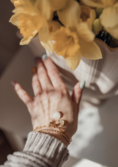 Großgliedriges Armband Gold