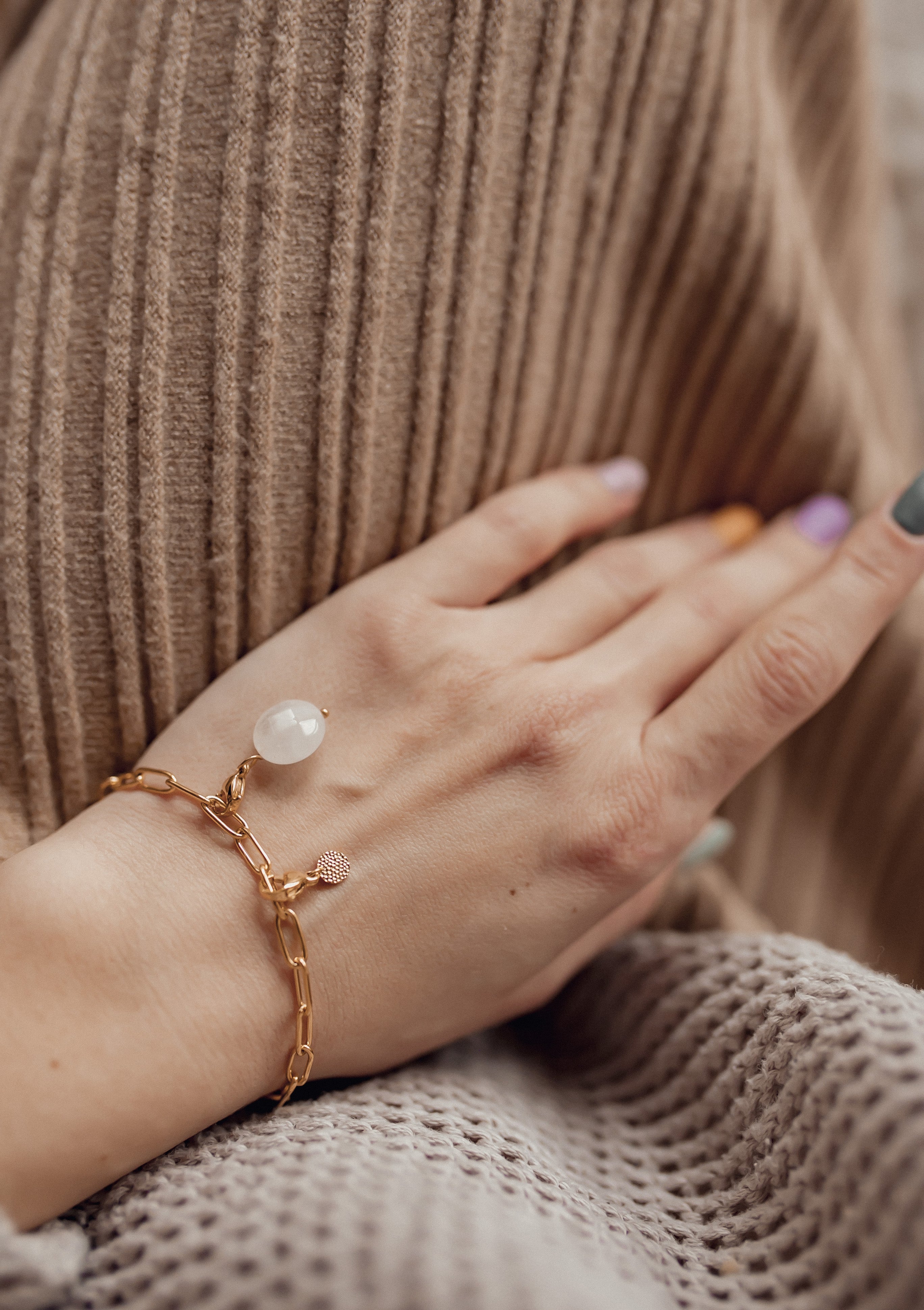 Brazalete de Cadena Gruesa en Oro