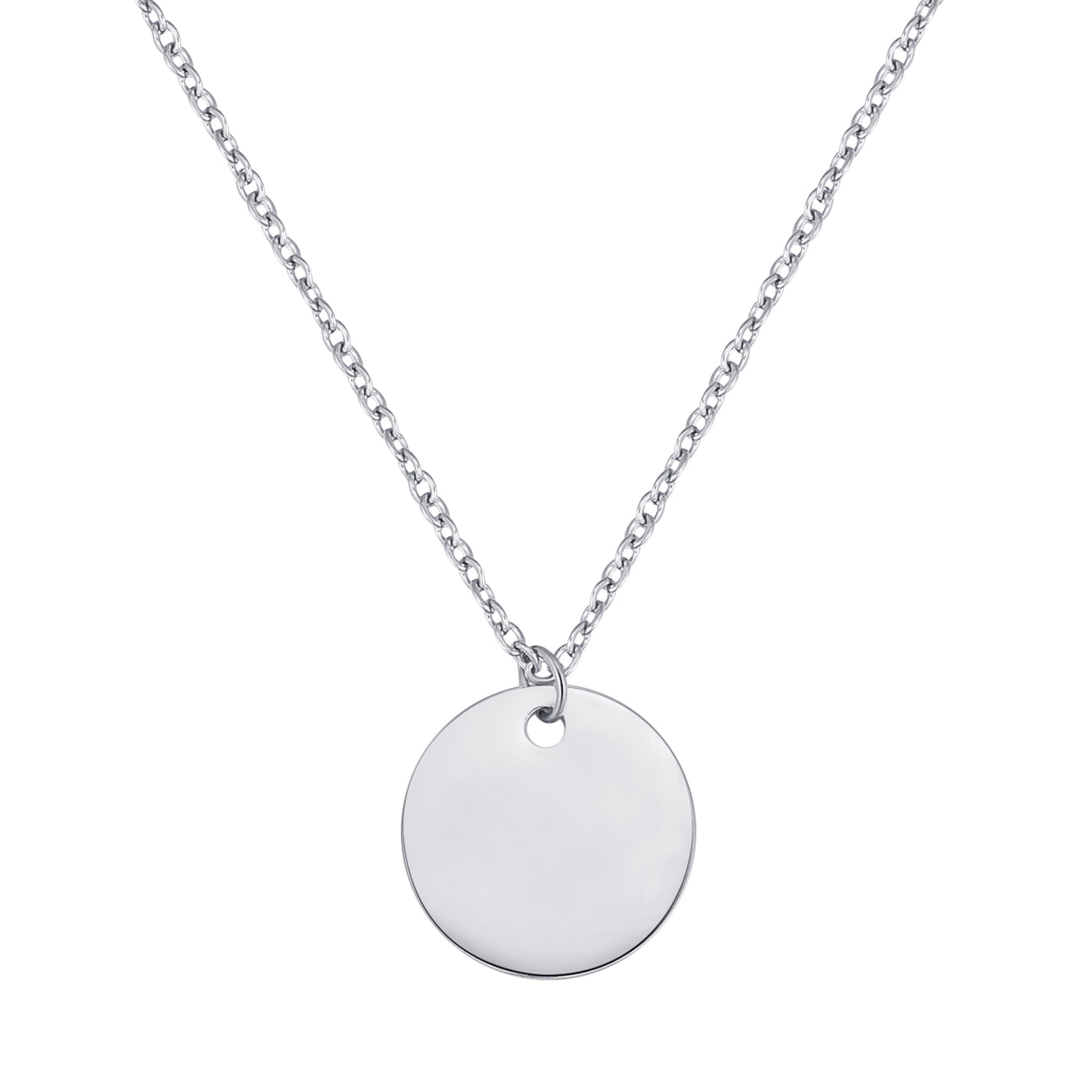 Collier Cercle Plein en Argent