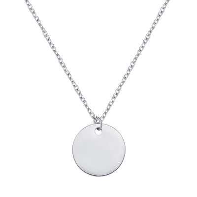 Circle Necklace Silver