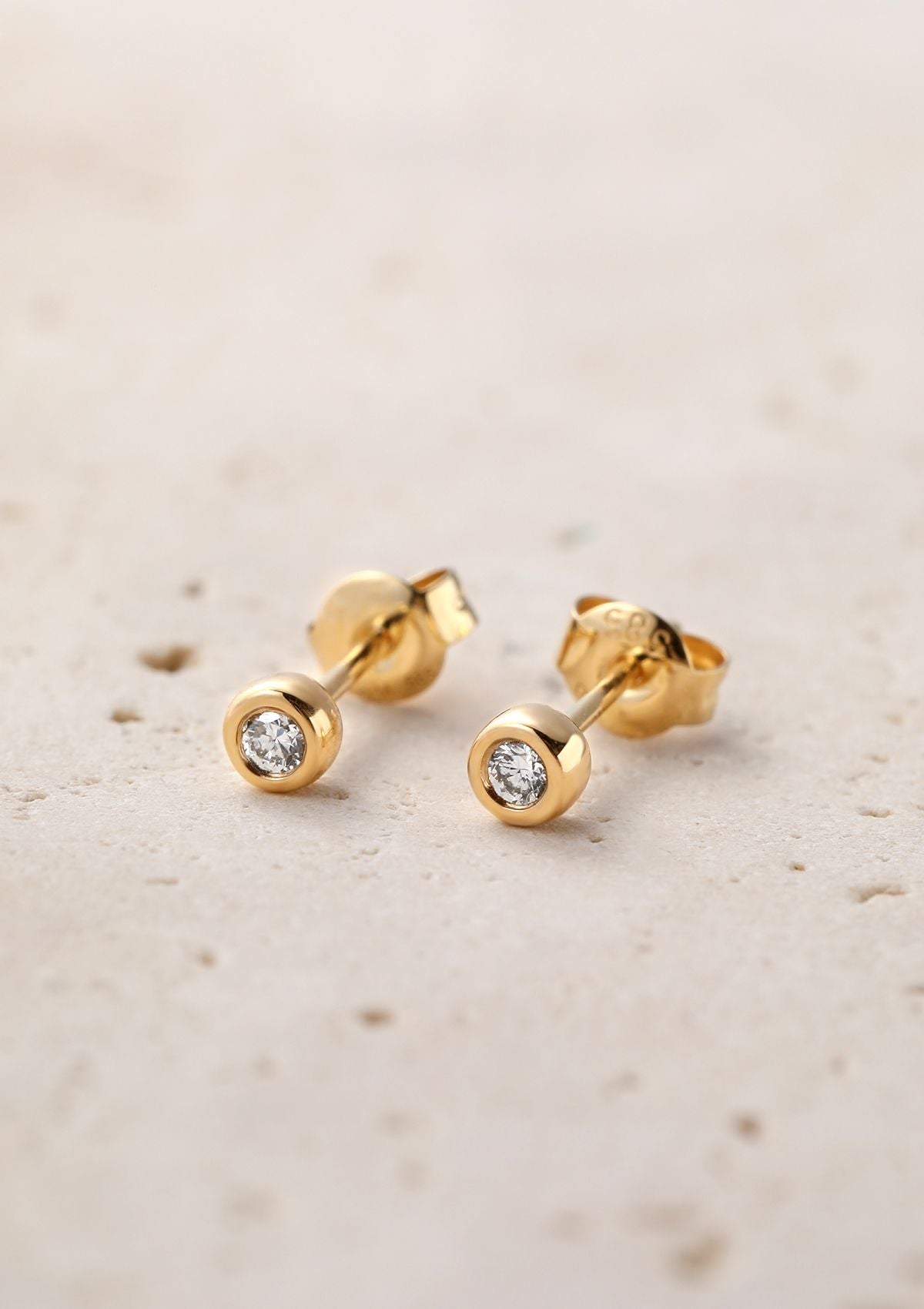 Completion Stud Earrings 14K Gold