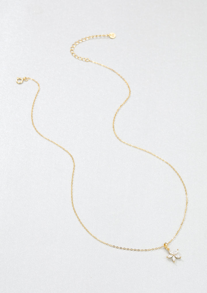 Conjunto de Collares con Margaritas y Mariposas en Oro
