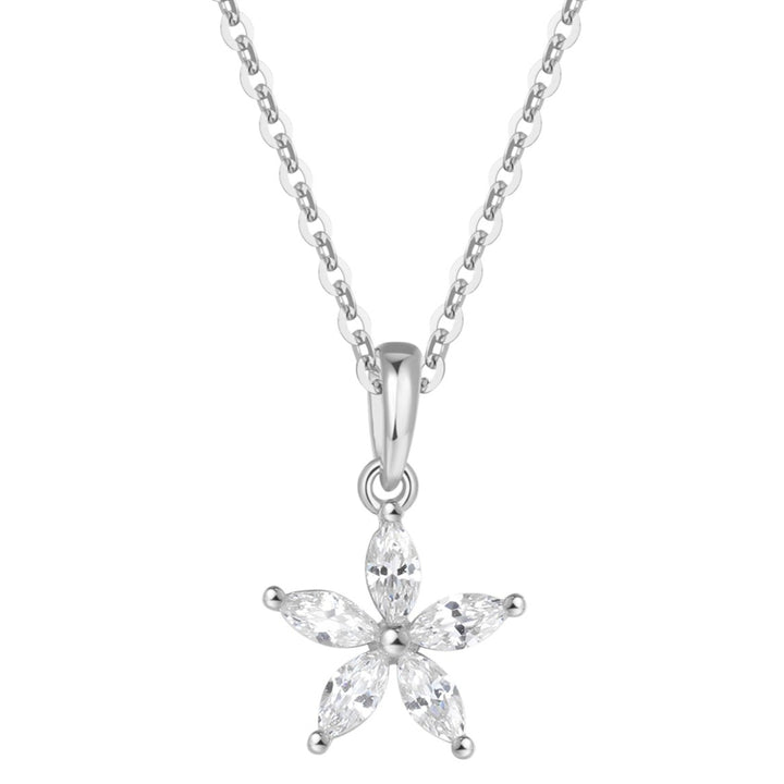 Conjunto de Collares con Margaritas y Mariposas en Plata