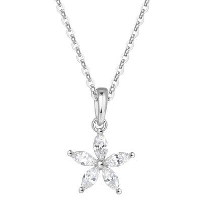 Daisy and Butterfly Necklaces Set Sterling Silver