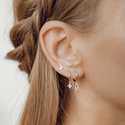 Ear Stack Set of 3 Sterling Silver Earrings