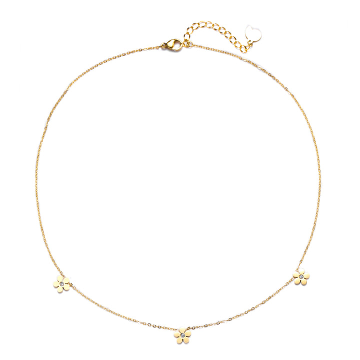 Vergissmeinnicht Charm Kette in Gold
