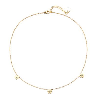 Collar Charm Forget-Me-Not en Oro