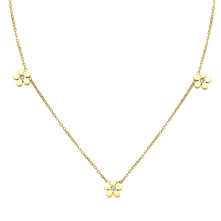 Collar Charm Forget-Me-Not en Oro