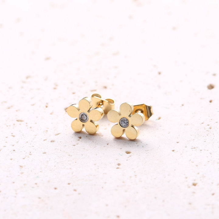 Boucles d’Oreilles Forget-Me-Not en Or