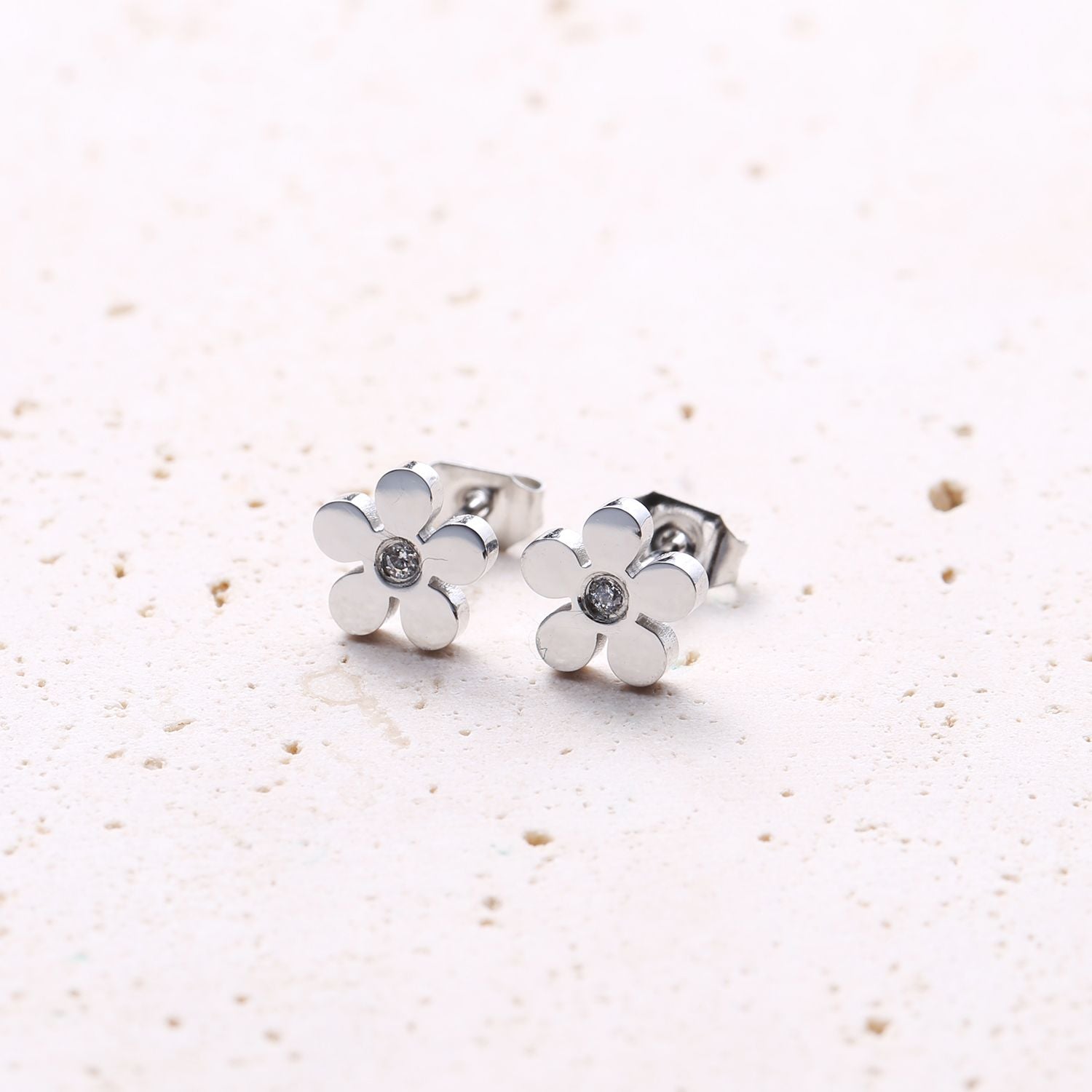 Boucles d’Oreilles Forget-Me-Not en Argent