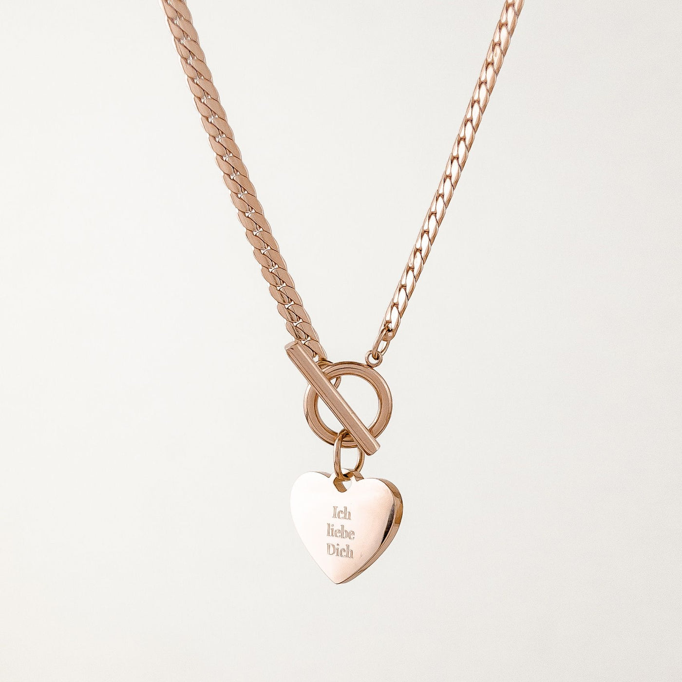 I Love You T-Bar Necklace