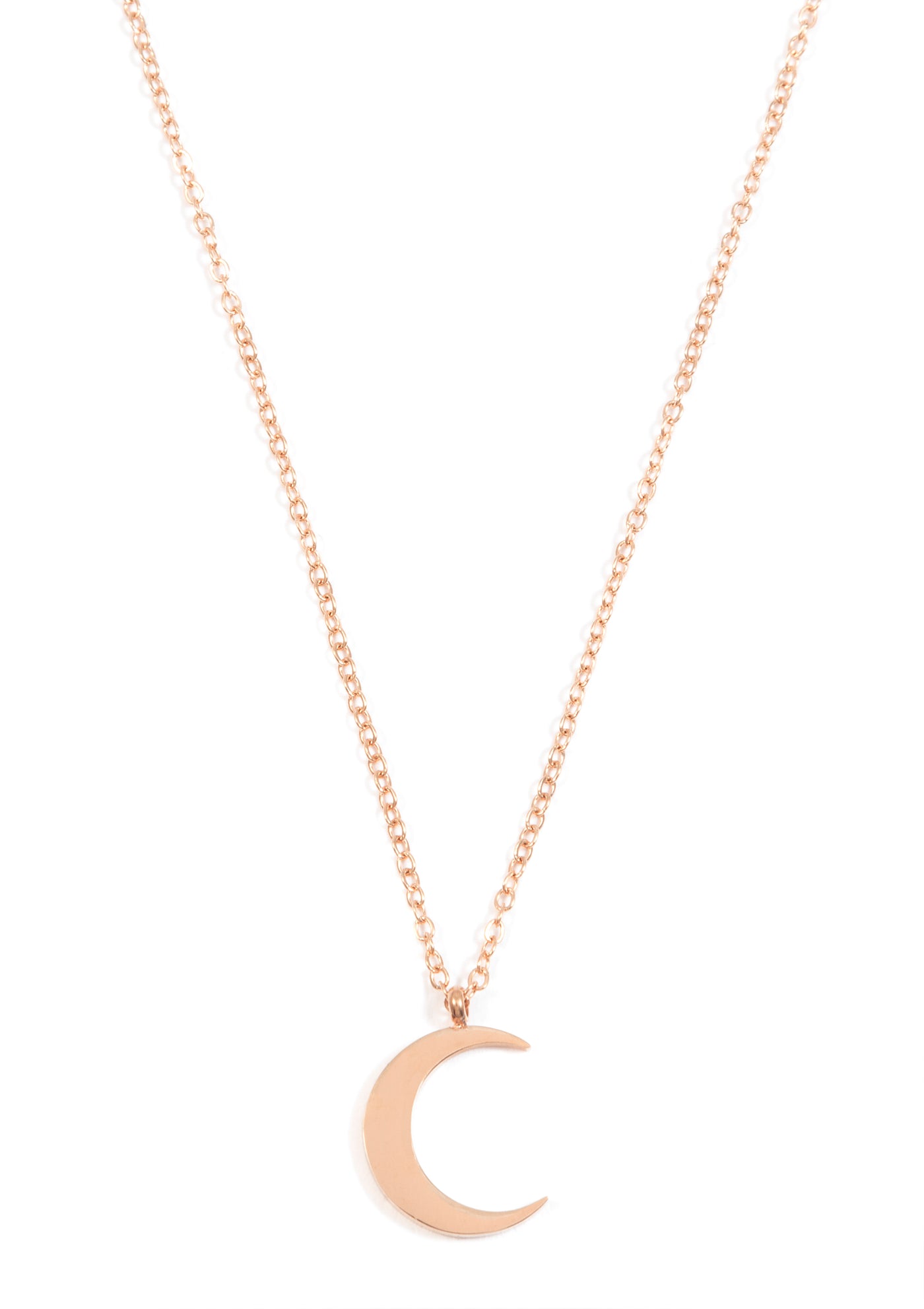 Layering Necklaces Stars and Moon in Rose Gold