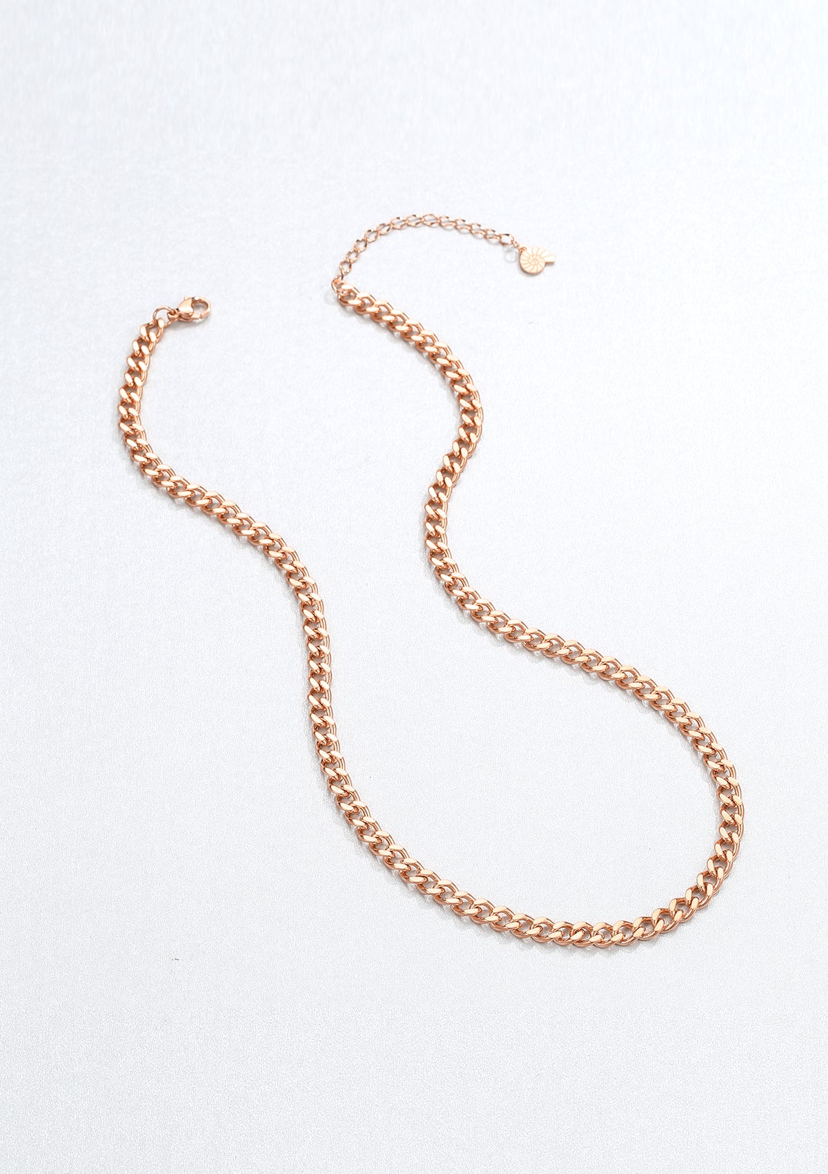 Layering Set Curb Chain and Heart Necklace