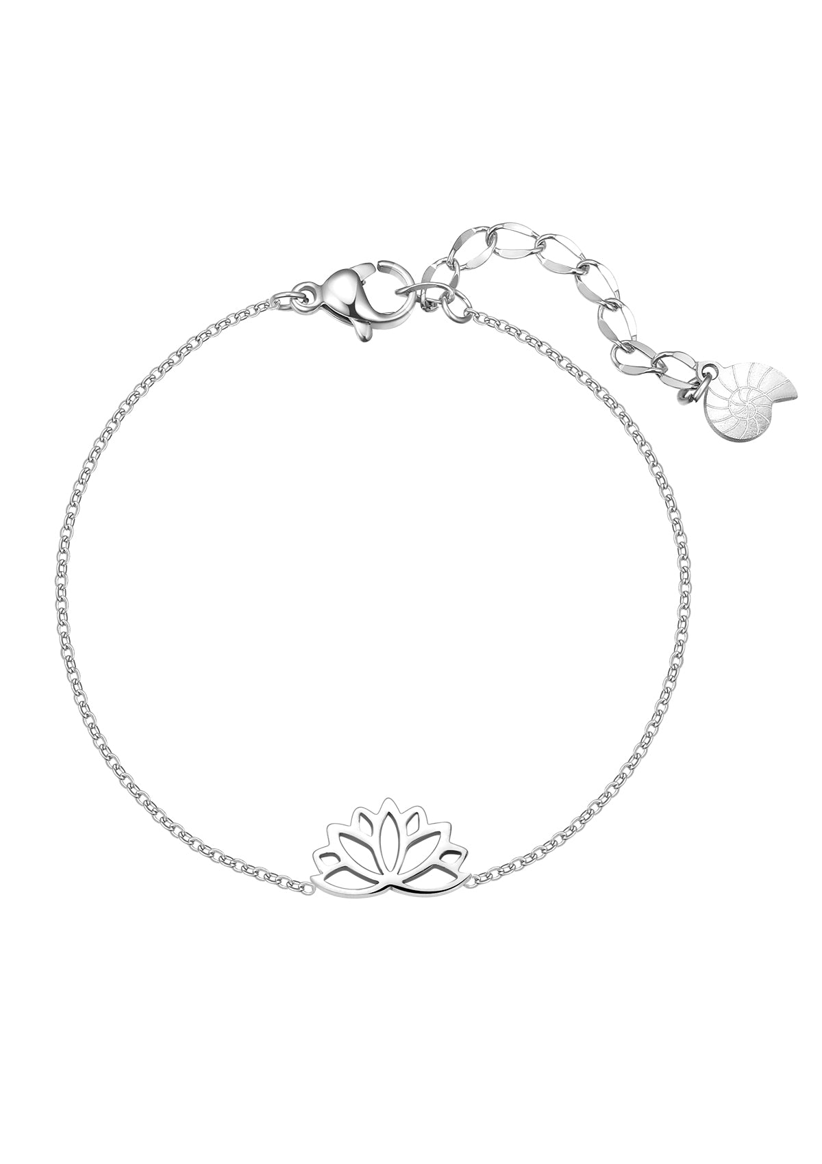 Lotus Armband in Silberfarbe