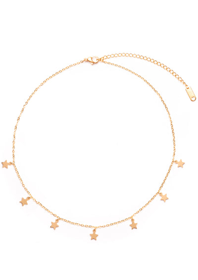 Multilayer Necklace Set in Gold