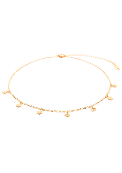 Multilayer Necklace Set in Gold