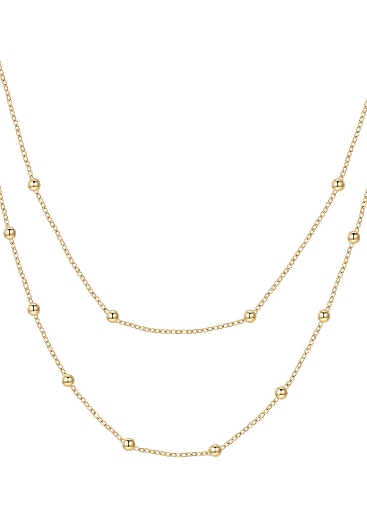 Conjunto Collar a Múltiples Capas en Oro