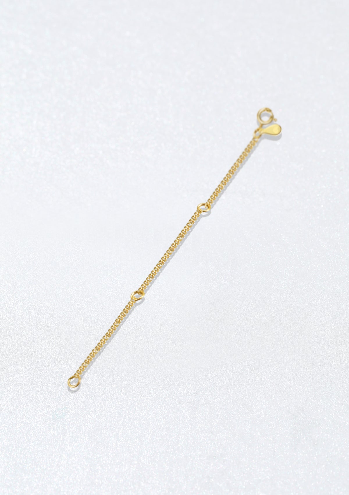Necklace Extension Sterling Silver Gold