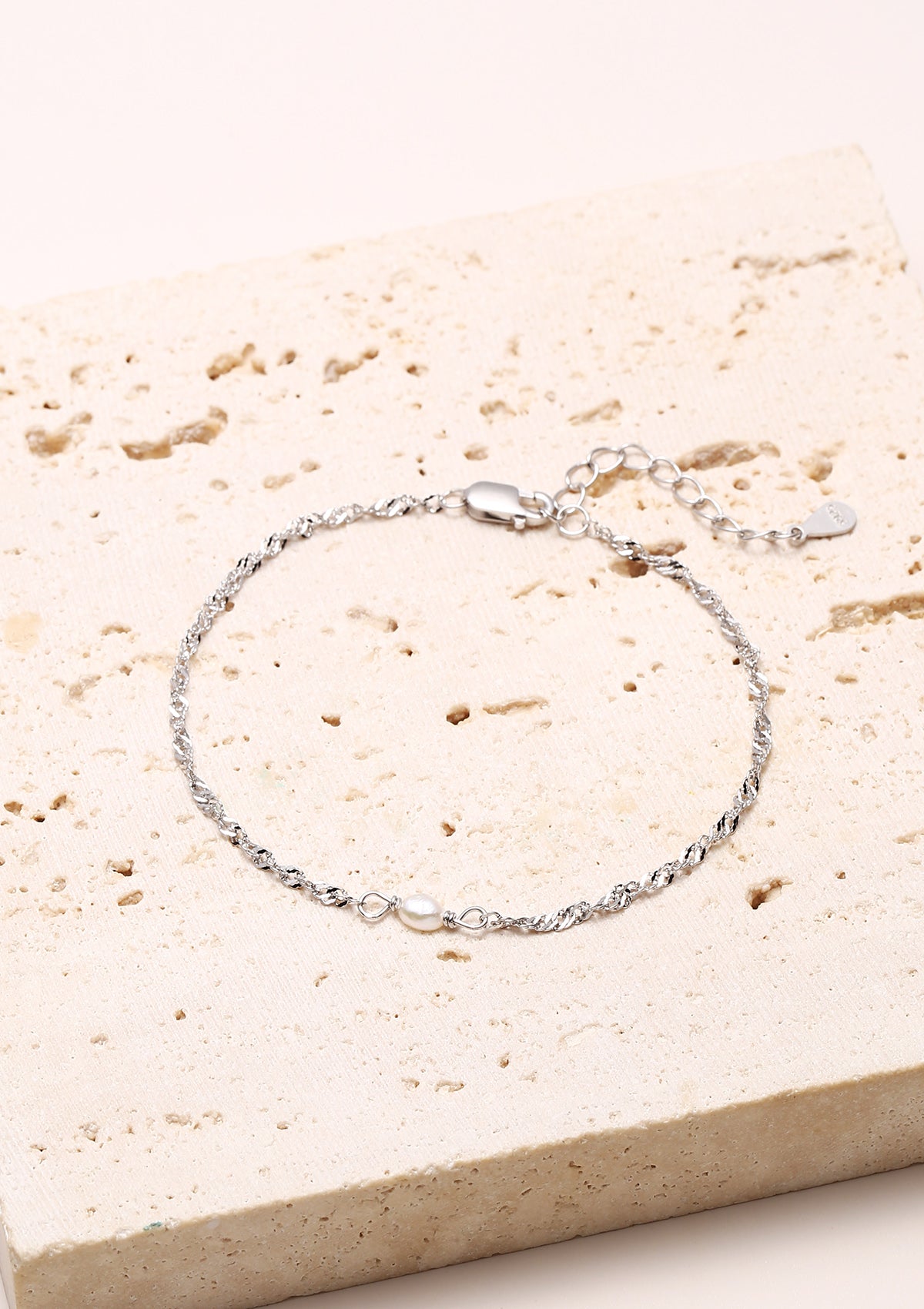 Brazalete Perla Plata de Ley 925