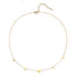 Zierliche Blume Charm Kette in Gold