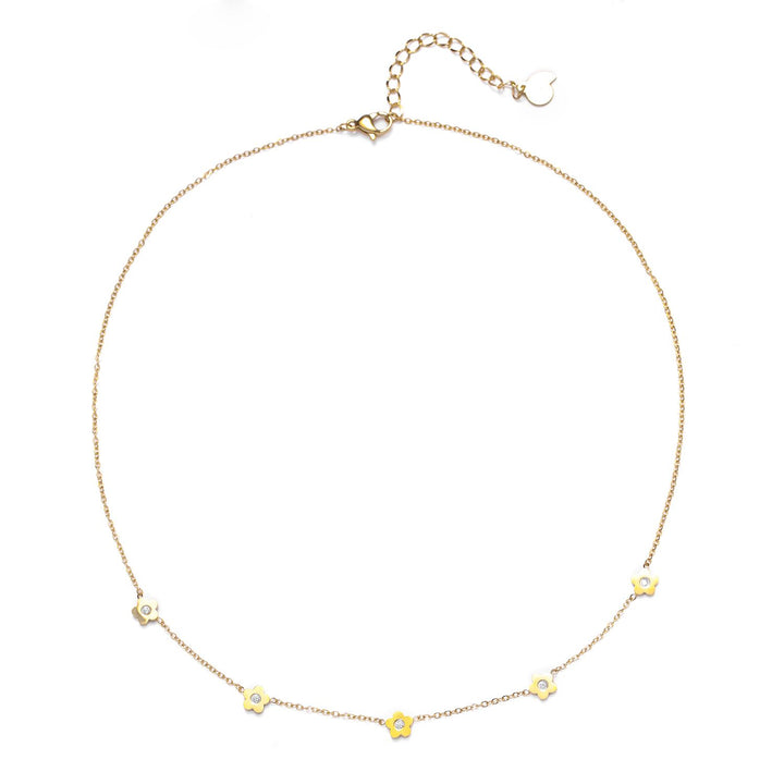 Collieur Charm Petite Fleur en Or