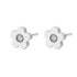 Petite Flower Stud Earrings Silver