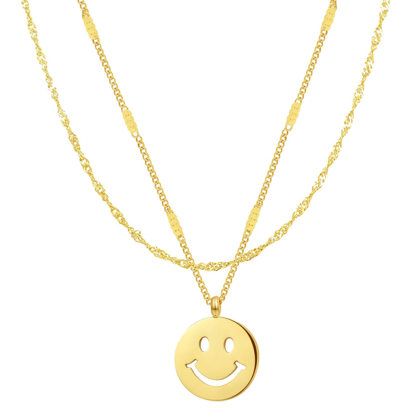 Set Collar Colgante Smiley