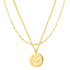 Smiley Face Layering Necklaces Set