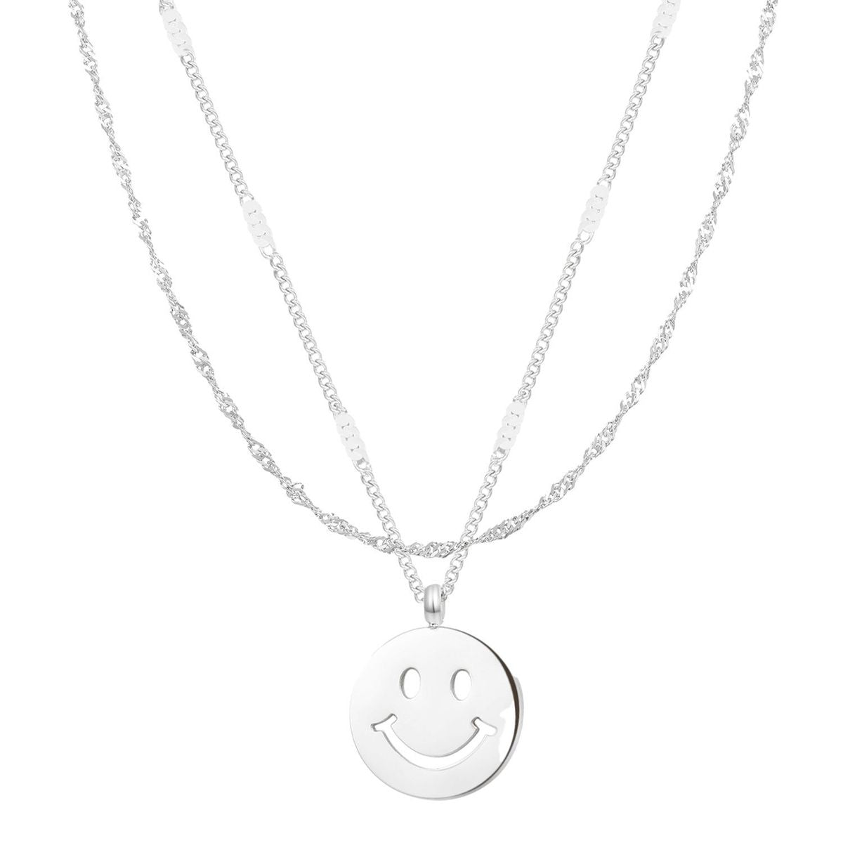 Ensemble Colliers Pendentif Visage