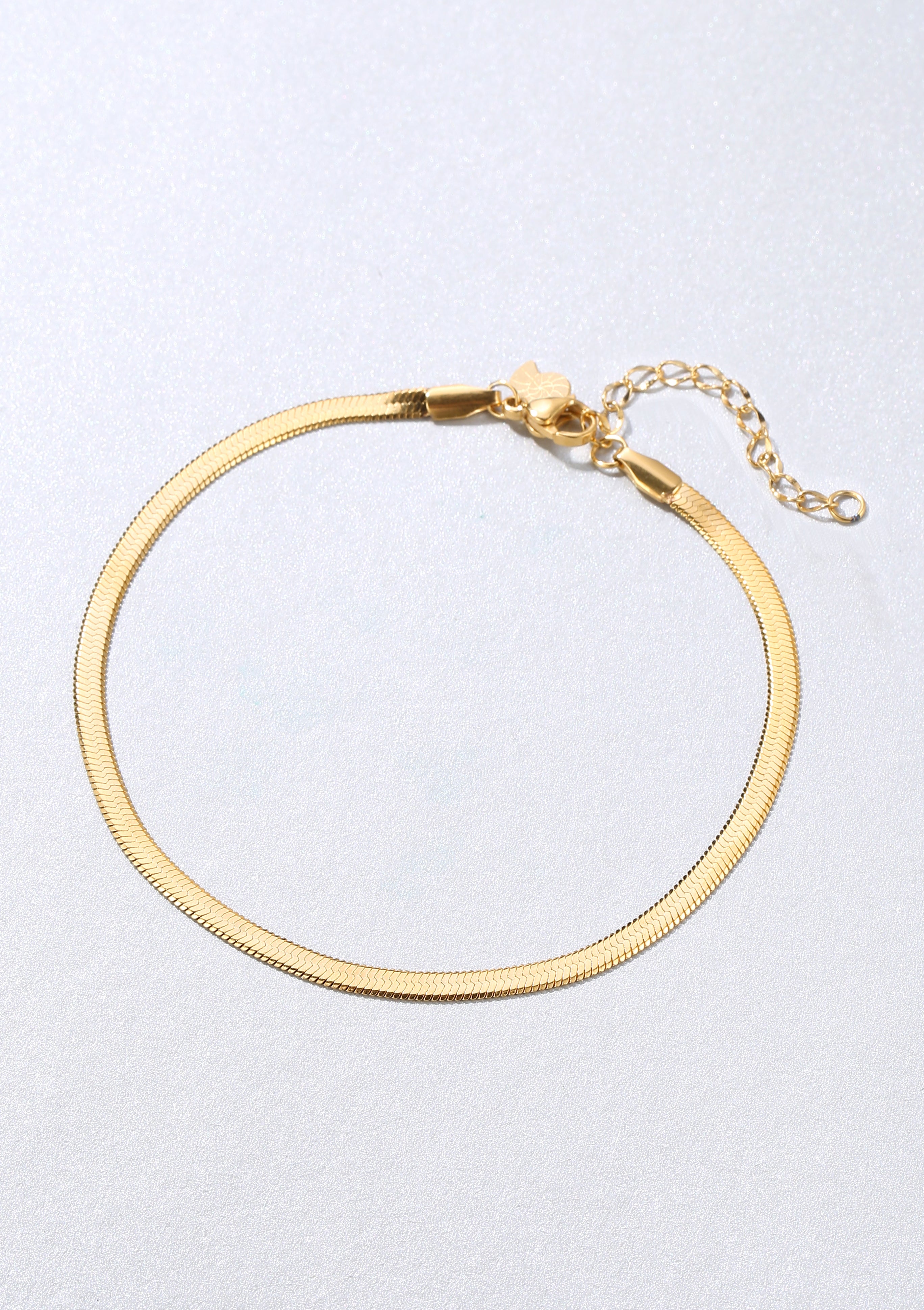 Snake Chain Anklet Gold