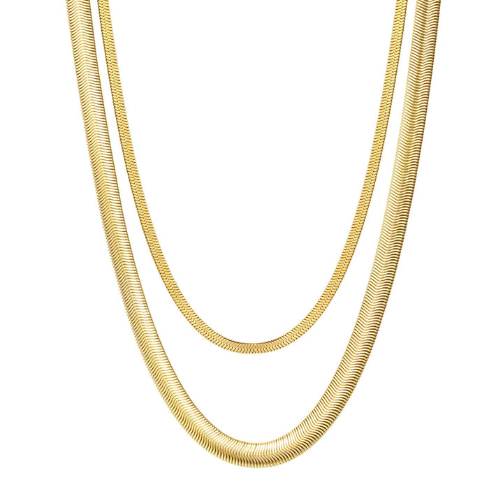 Ensemble Colliers Chaîne Serpent