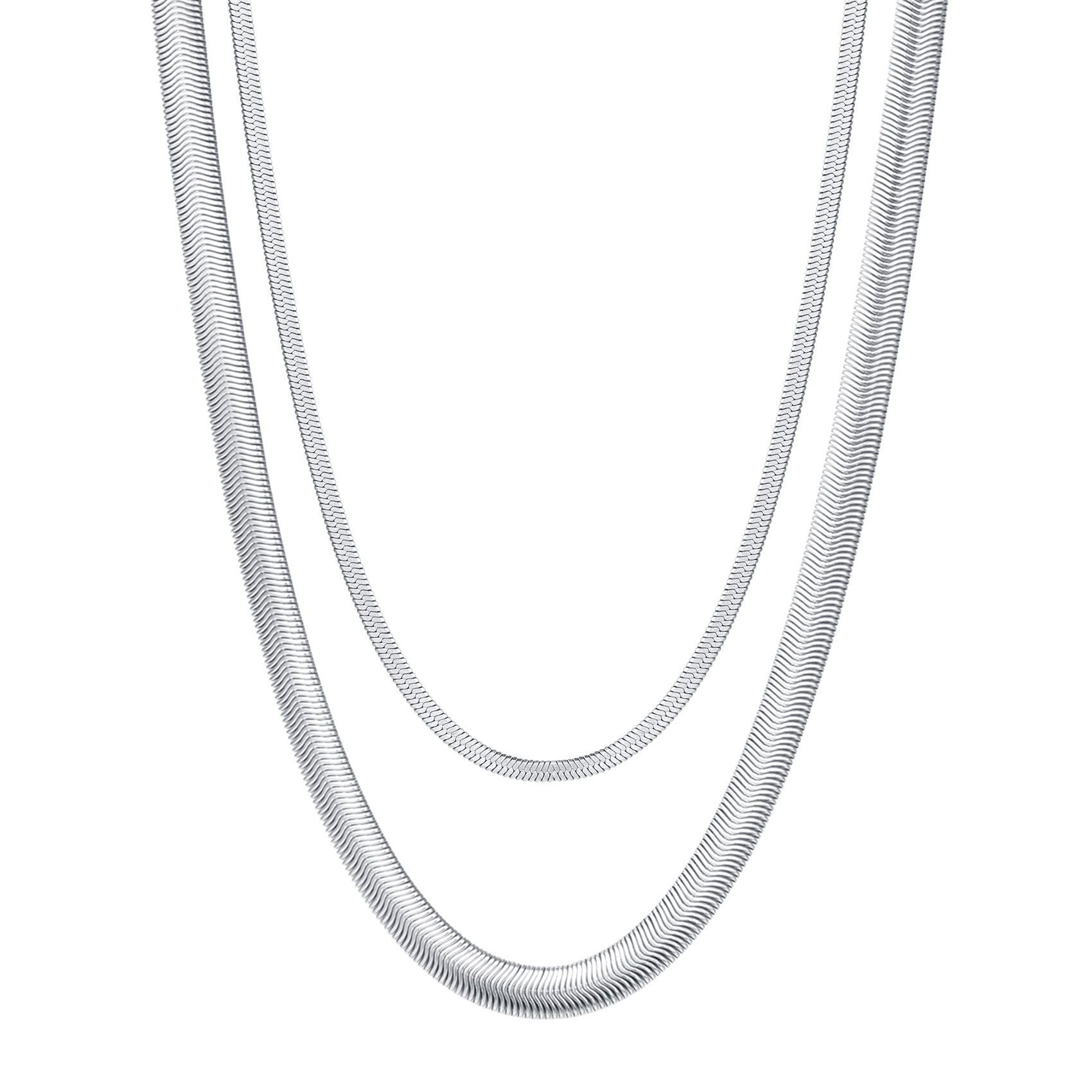 Snake Chain Necklace Set