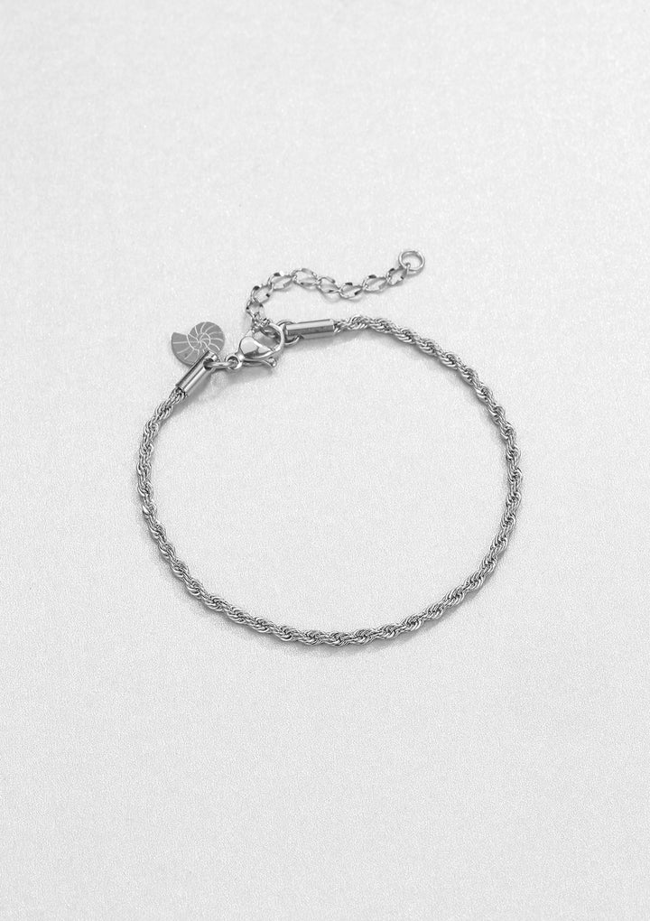 Brazalete de Cuerda Torcida en Plata