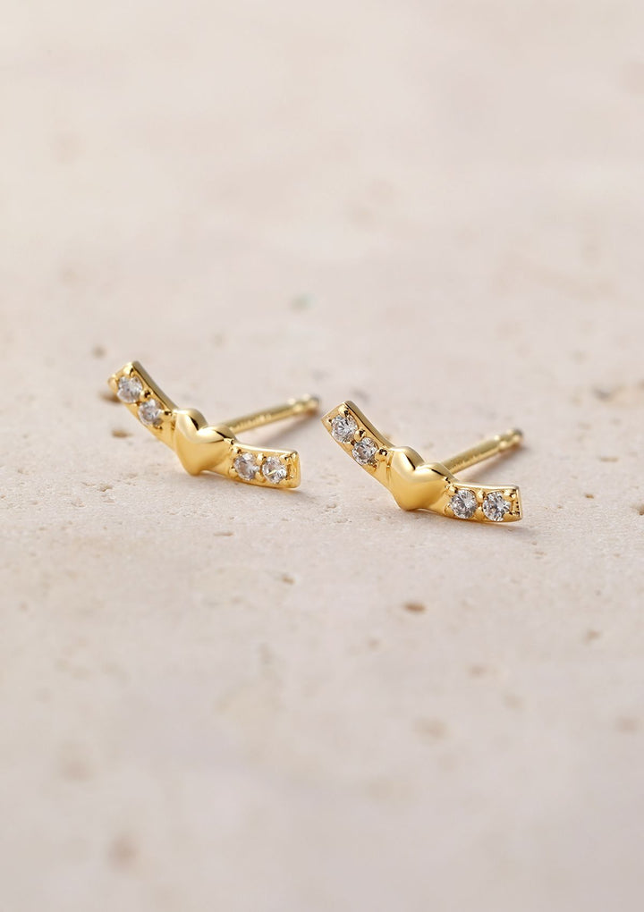 Pendientes Botón Aspiración Oro Macizo 14K